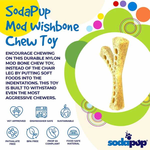 Mod Wishbone – Dog Chew Toy and Treat Dispenser - Image 4
