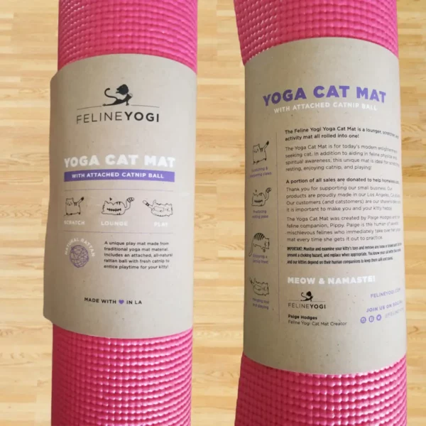 The Original Yoga Cat Mat Scratch Lounge Mat with Toy - Image 3